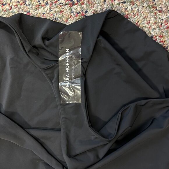 Mara Hoffman Jay NWT Black High Waist Tie-Front Bikini Bottoms Size 3X - Picture 10 of 13